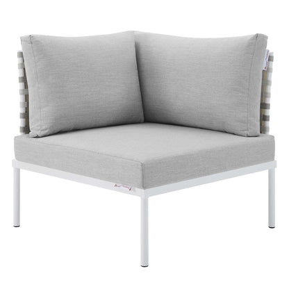 Harmony 7-Piece  Sunbrella¬Æ Basket Weave Outdoor Patio Aluminum Sectional Sofa Set by Modway