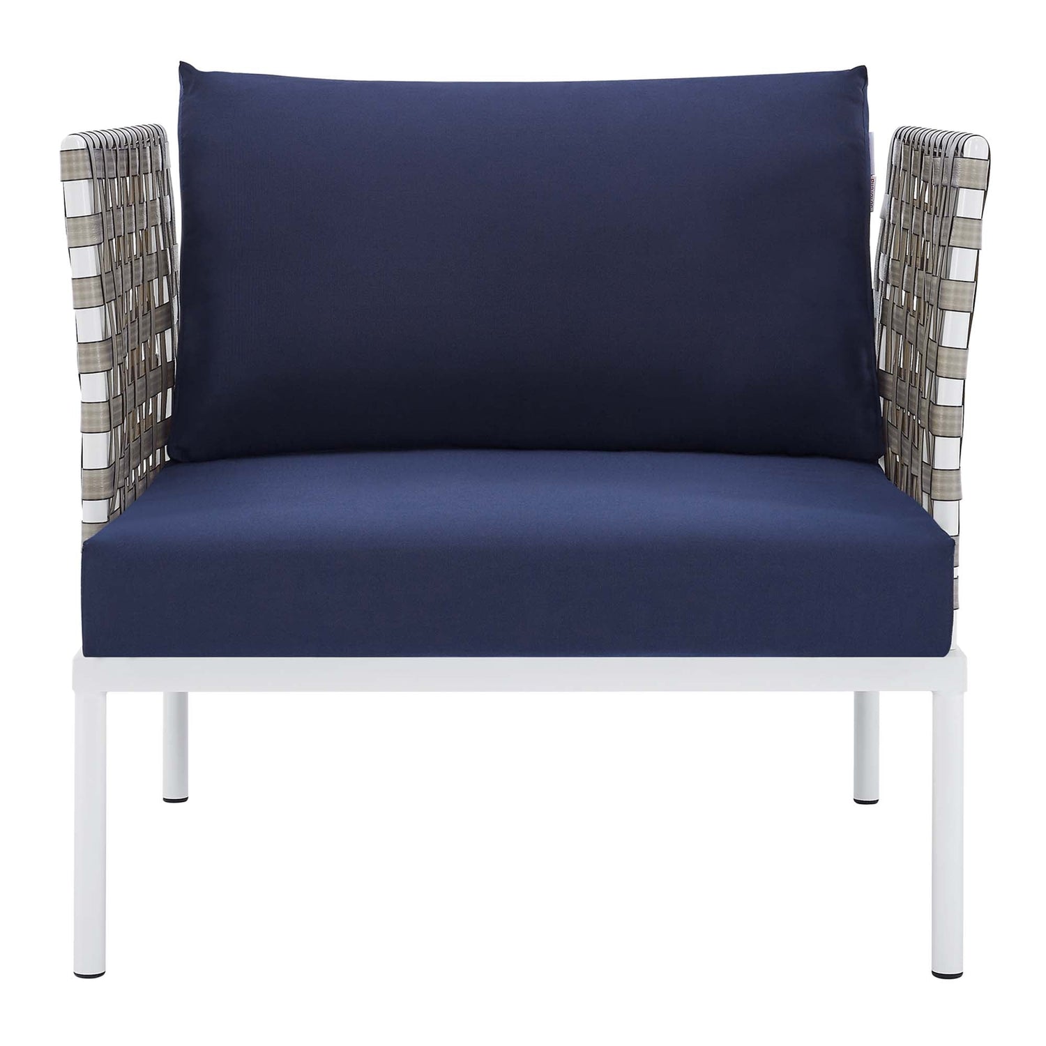 Harmony Sunbrella¬Æ Basket Weave Outdoor Patio Aluminum Armchair by Modway