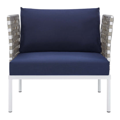 Harmony Sunbrella¬Æ Basket Weave Outdoor Patio Aluminum Armchair by Modway
