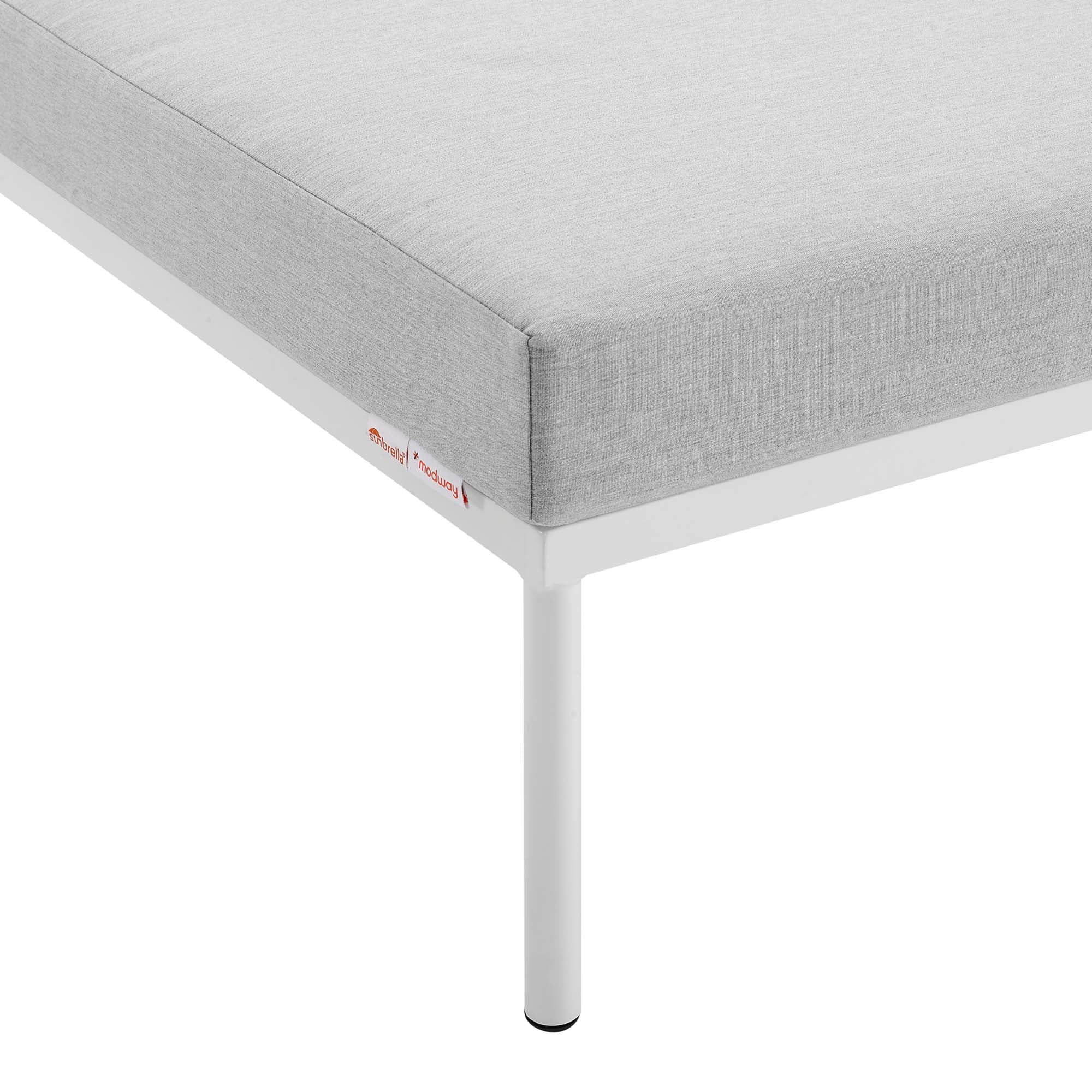 Harmony Sunbrella¬Æ Outdoor Patio Aluminum Ottoman by Modway