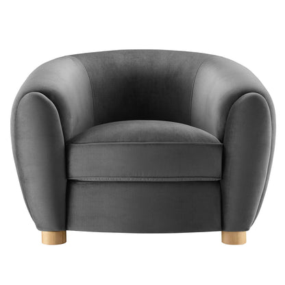 Abundant Performance Velvet Armchair By HouseBean