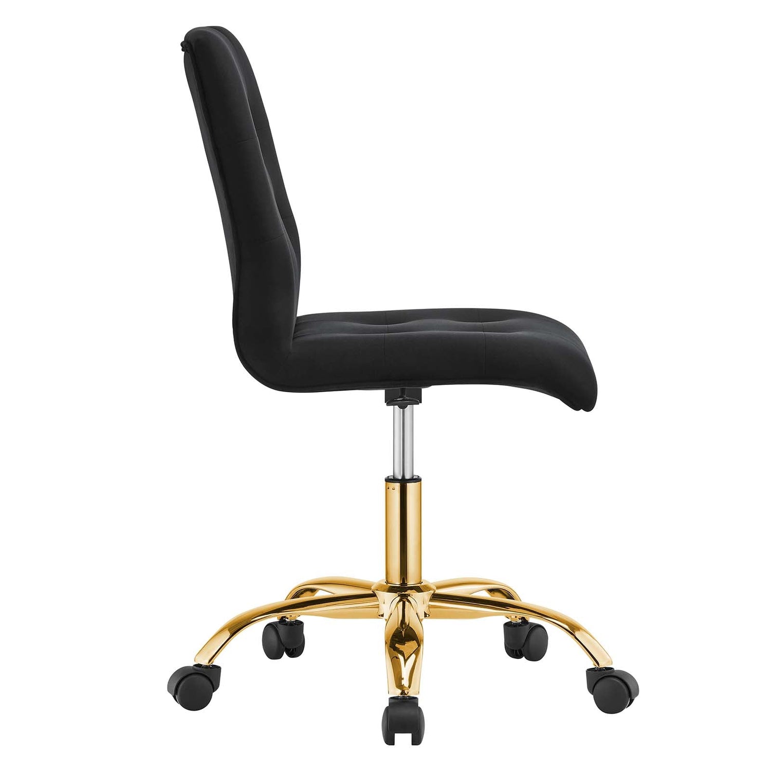 Prim Armless Performance Velvet Office Chair By HouseBean