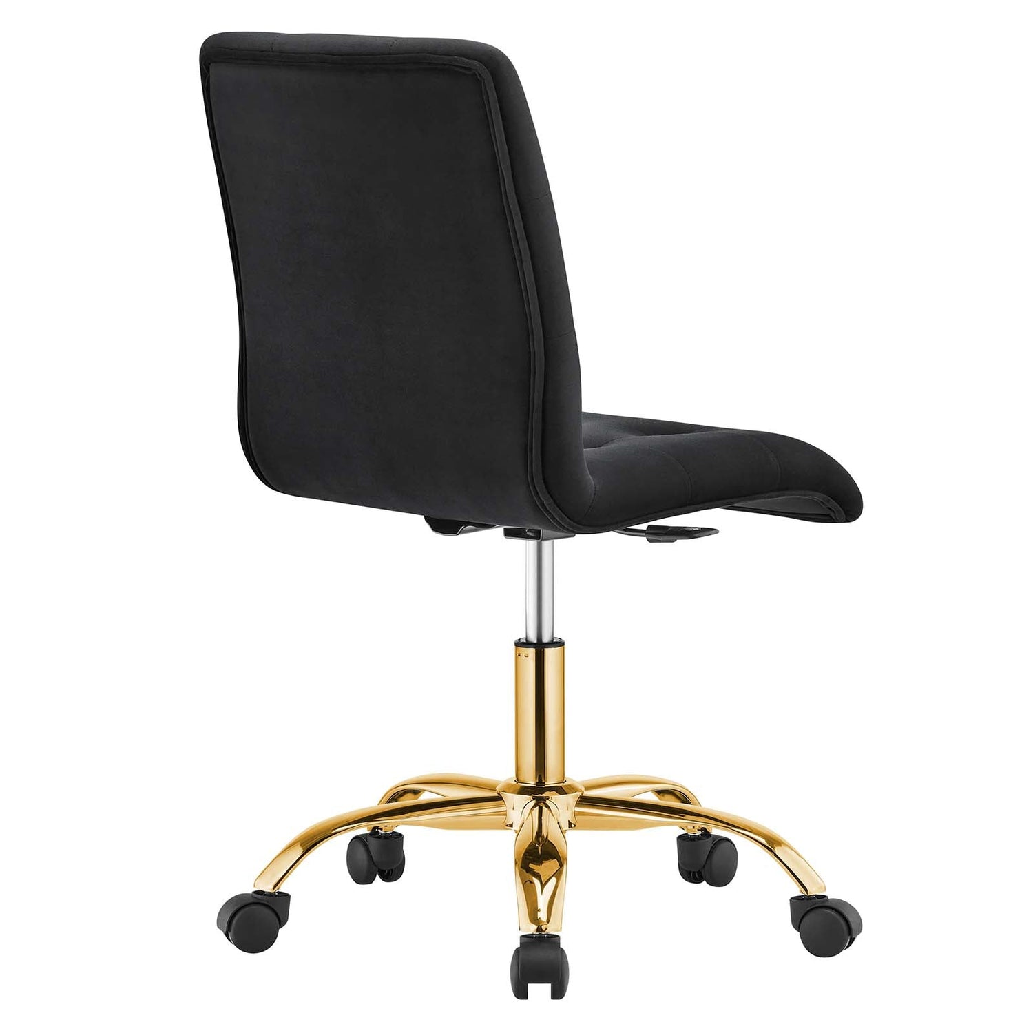 Prim Armless Performance Velvet Office Chair By HouseBean