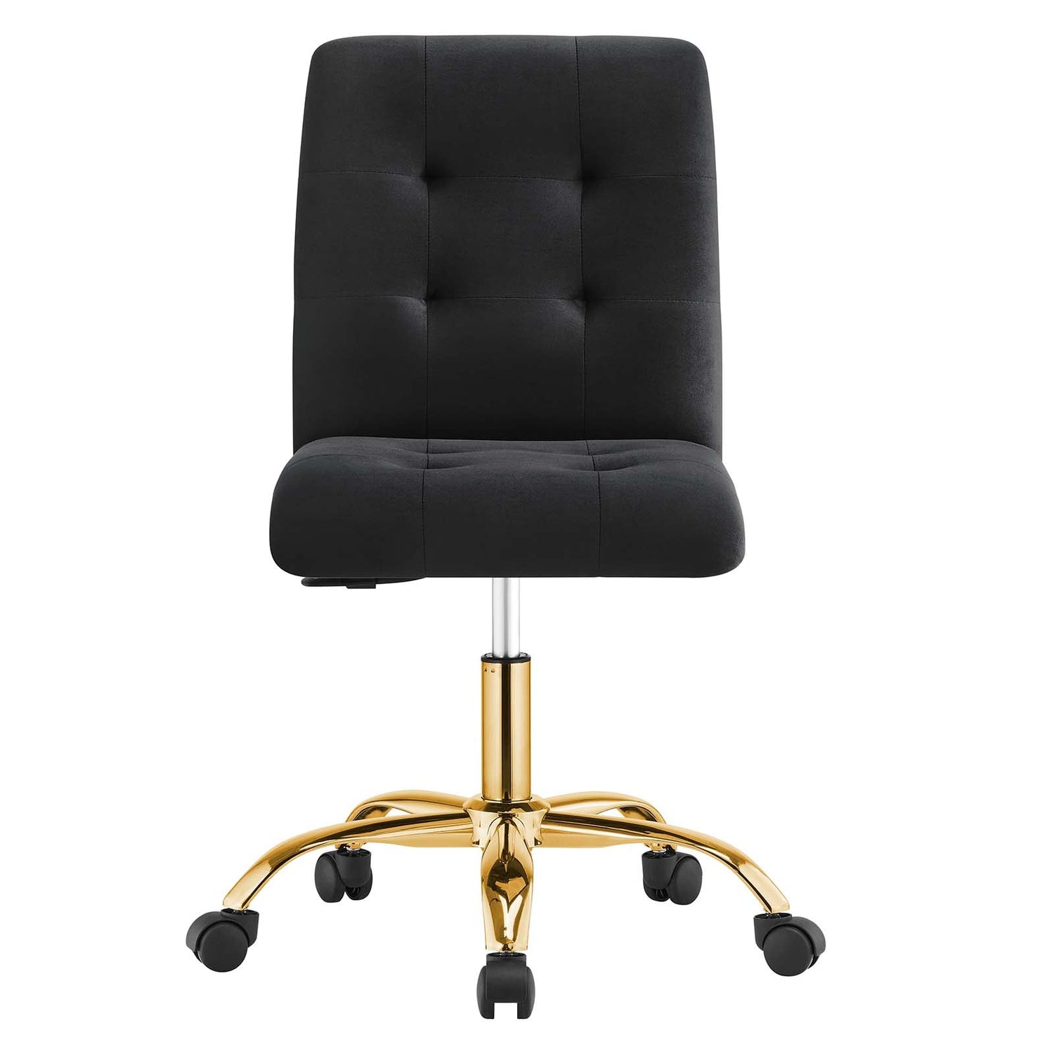 Prim Armless Performance Velvet Office Chair By HouseBean