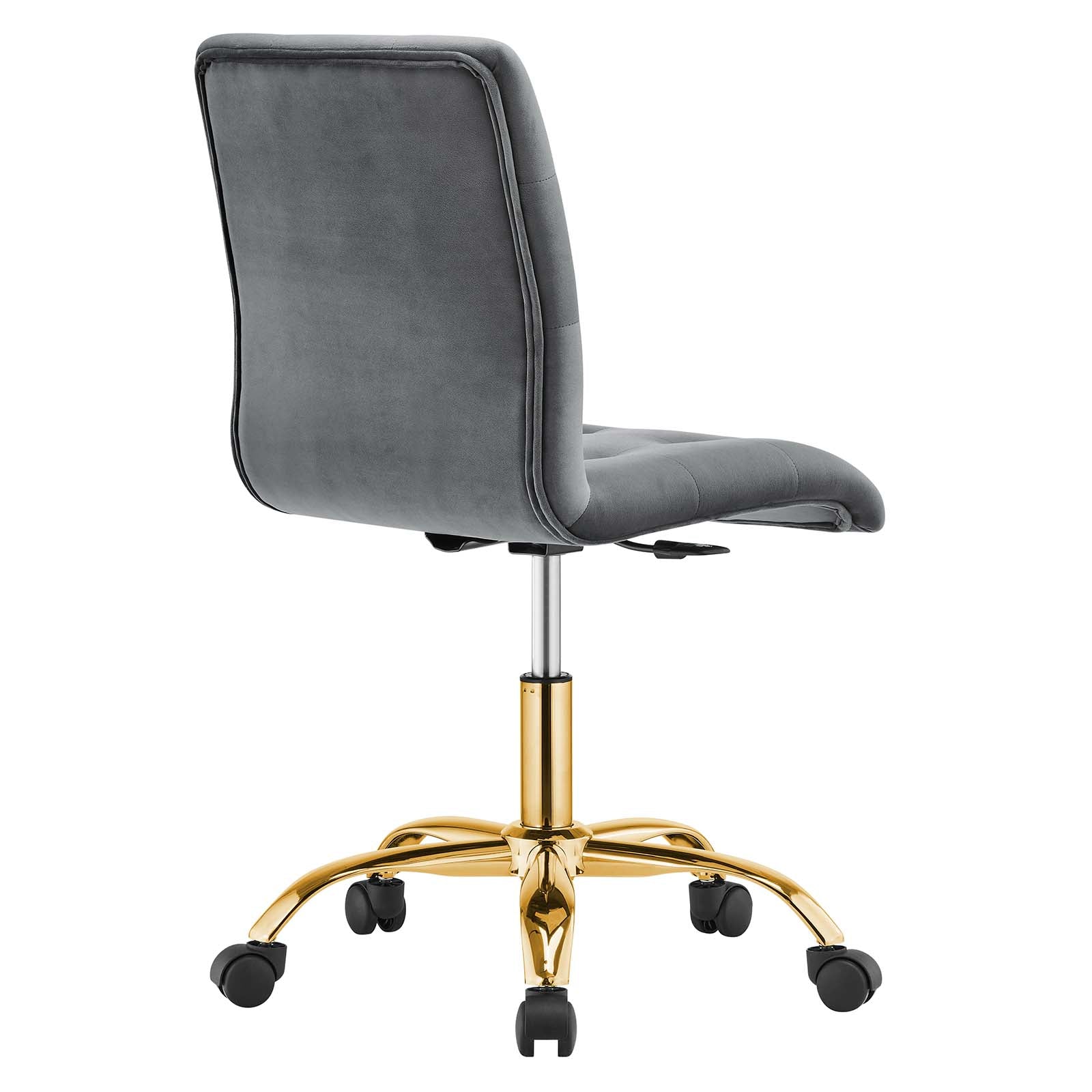 Prim Armless Performance Velvet Office Chair By HouseBean