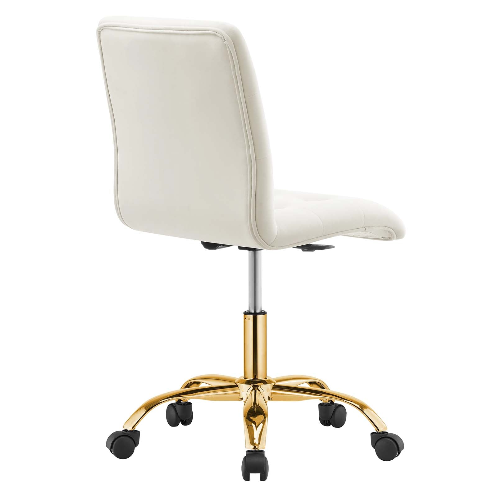 Prim Armless Performance Velvet Office Chair By HouseBean