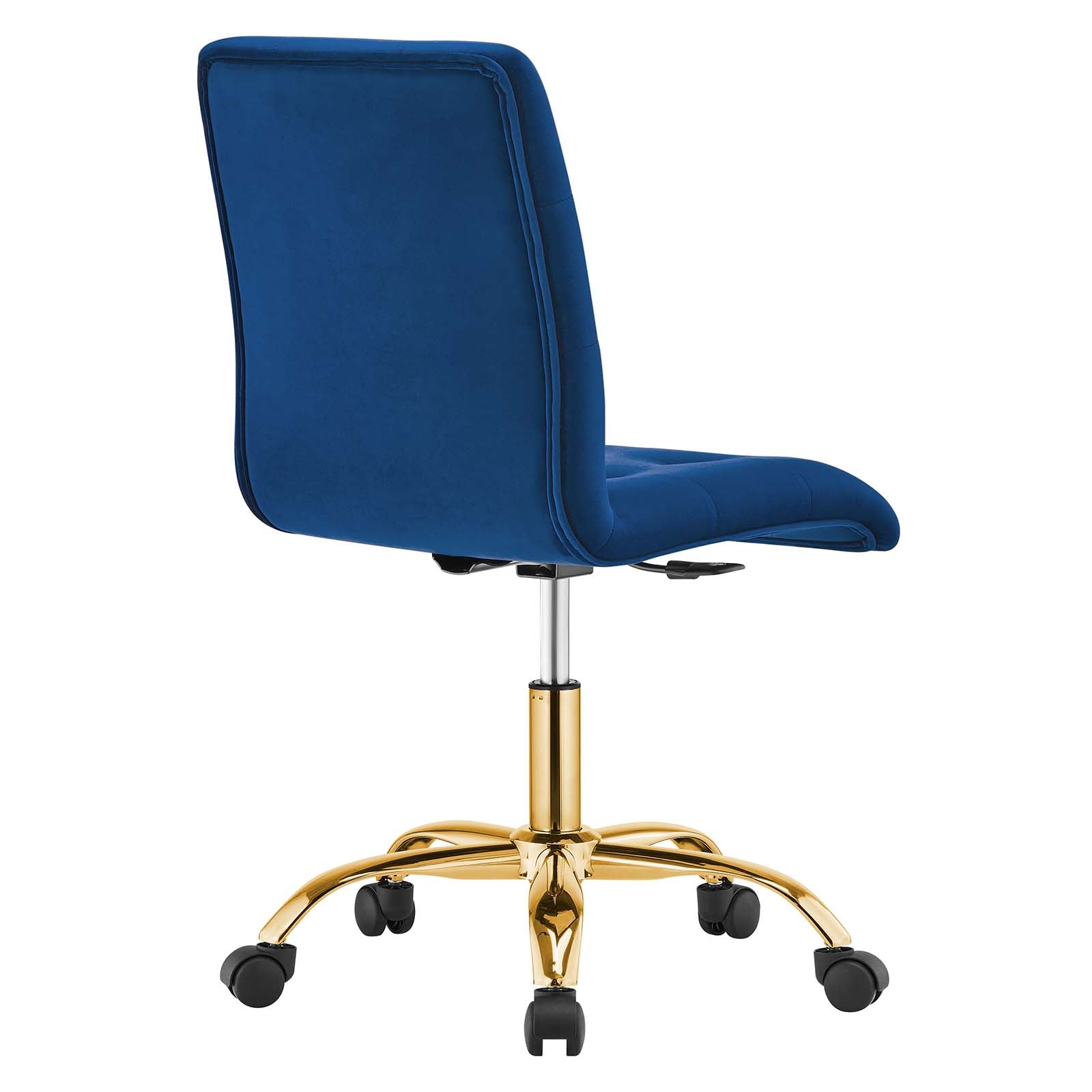 Prim Armless Performance Velvet Office Chair By HouseBean