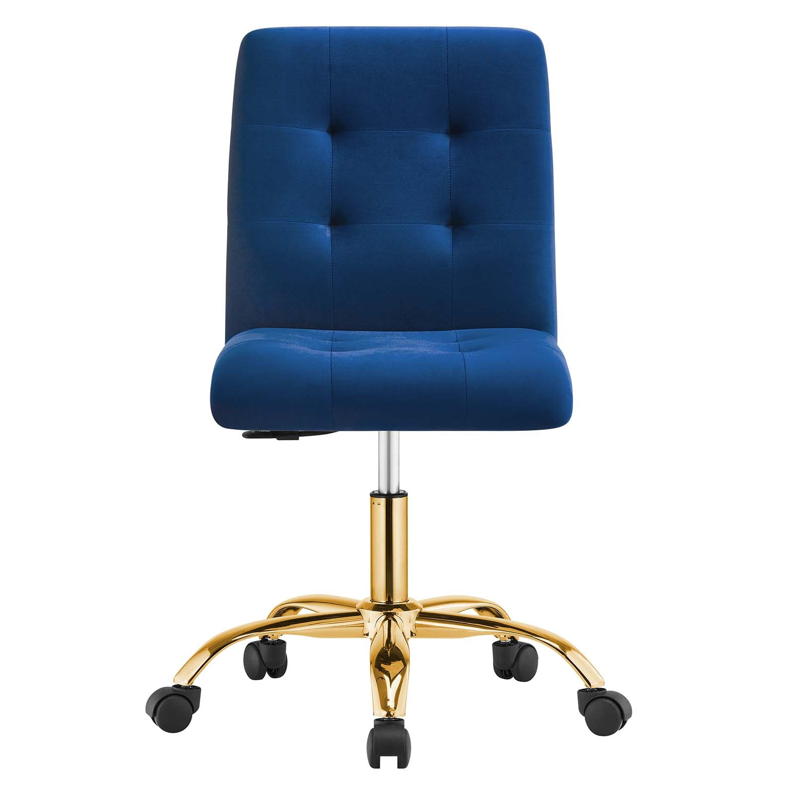 Prim Armless Performance Velvet Office Chair By HouseBean