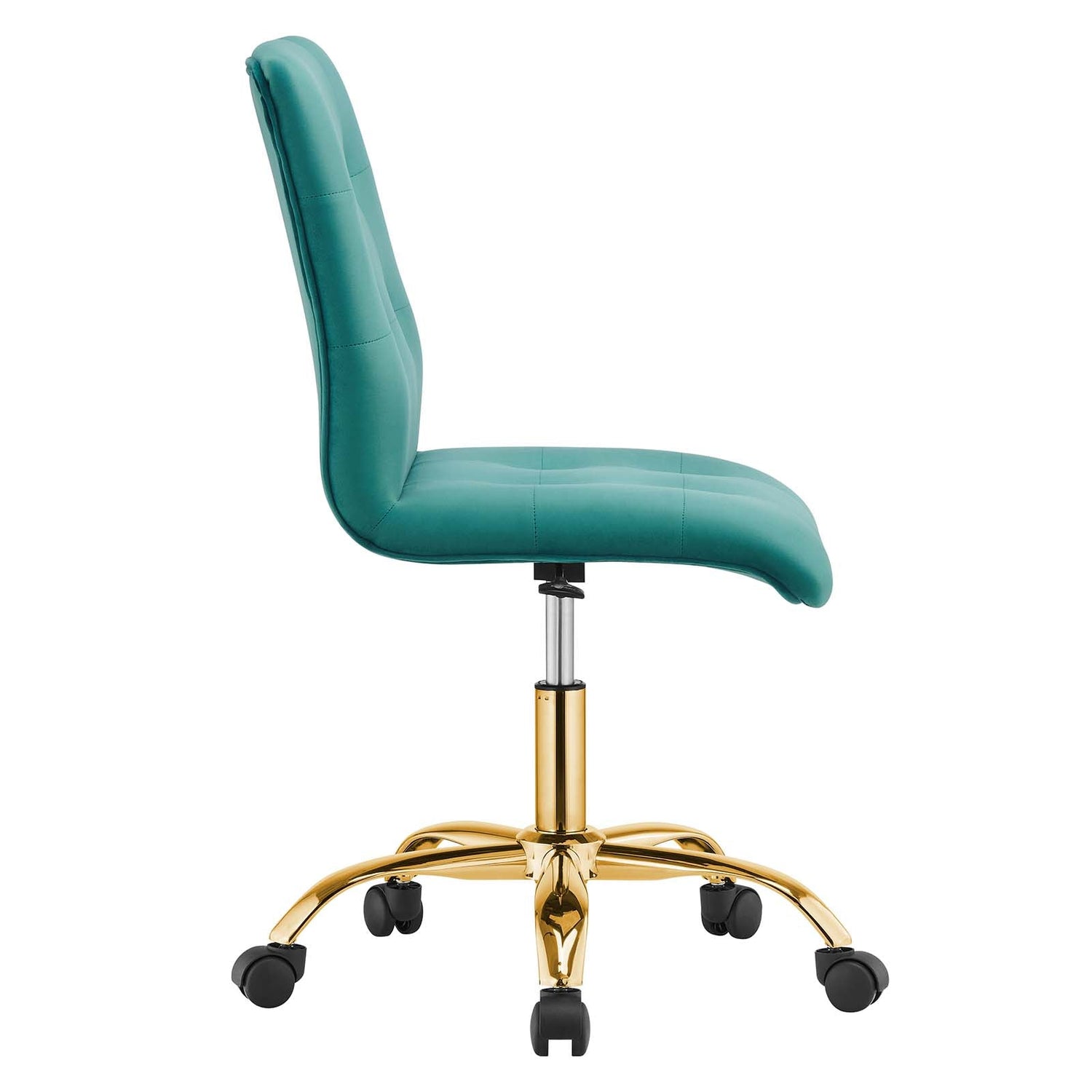 Prim Armless Performance Velvet Office Chair By HouseBean