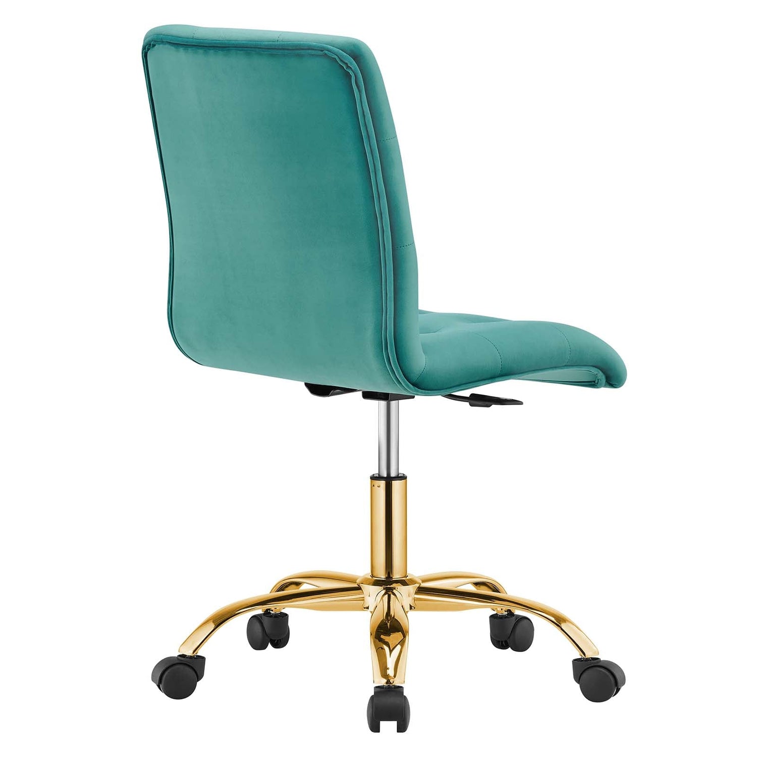 Prim Armless Performance Velvet Office Chair By HouseBean