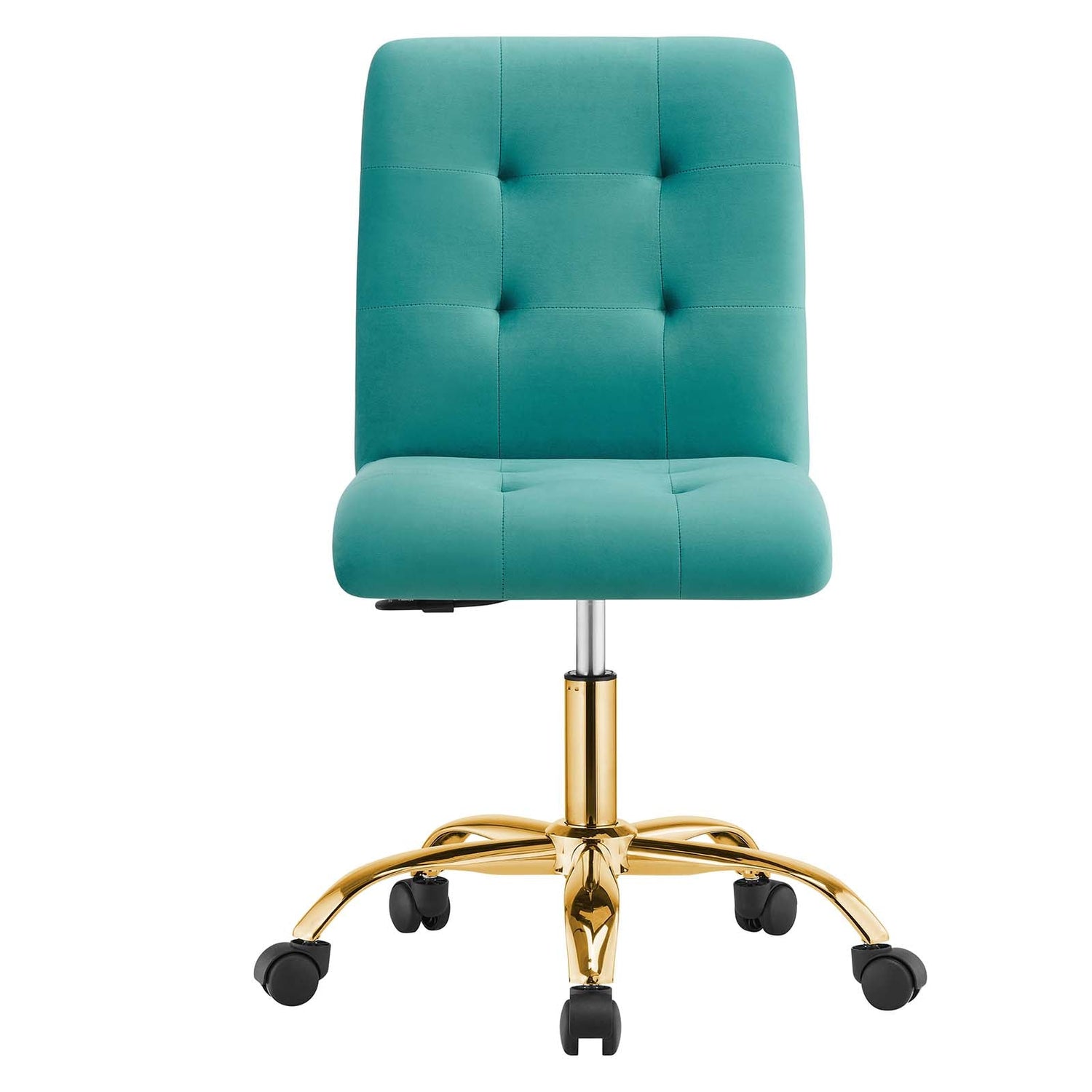 Prim Armless Performance Velvet Office Chair By HouseBean