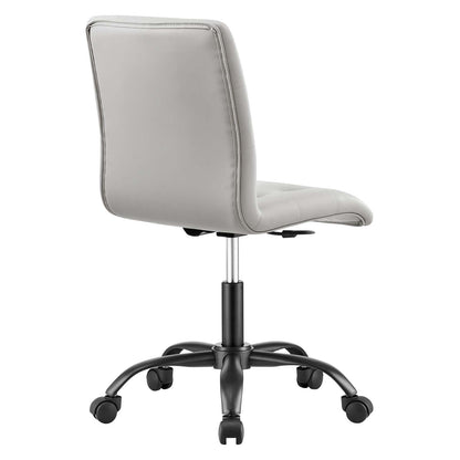 Prim Armless Vegan Leather Office Chair By HouseBean