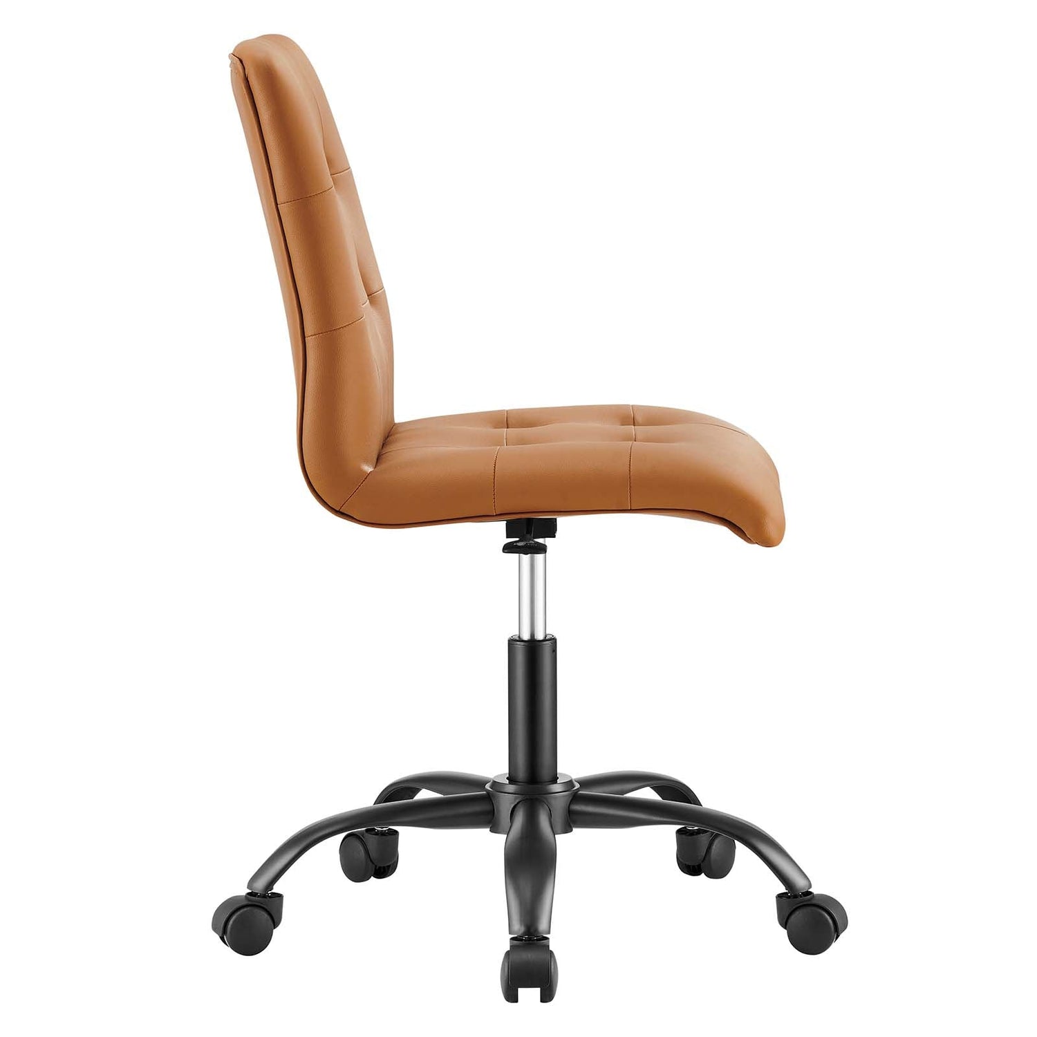 Prim Armless Vegan Leather Office Chair By HouseBean