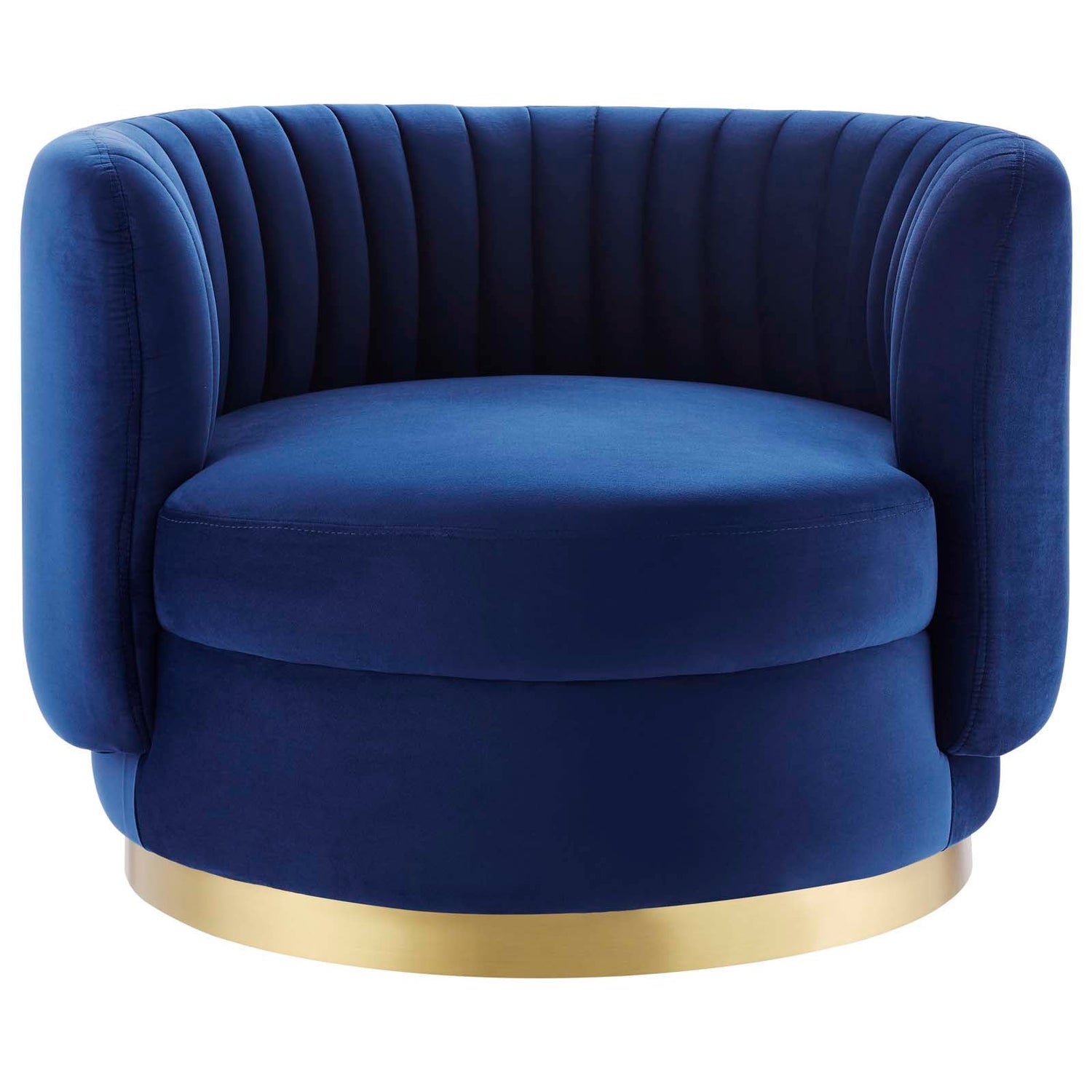 Embrace Tufted Performance Velvet Performance Velvet Swivel Chair By HouseBean