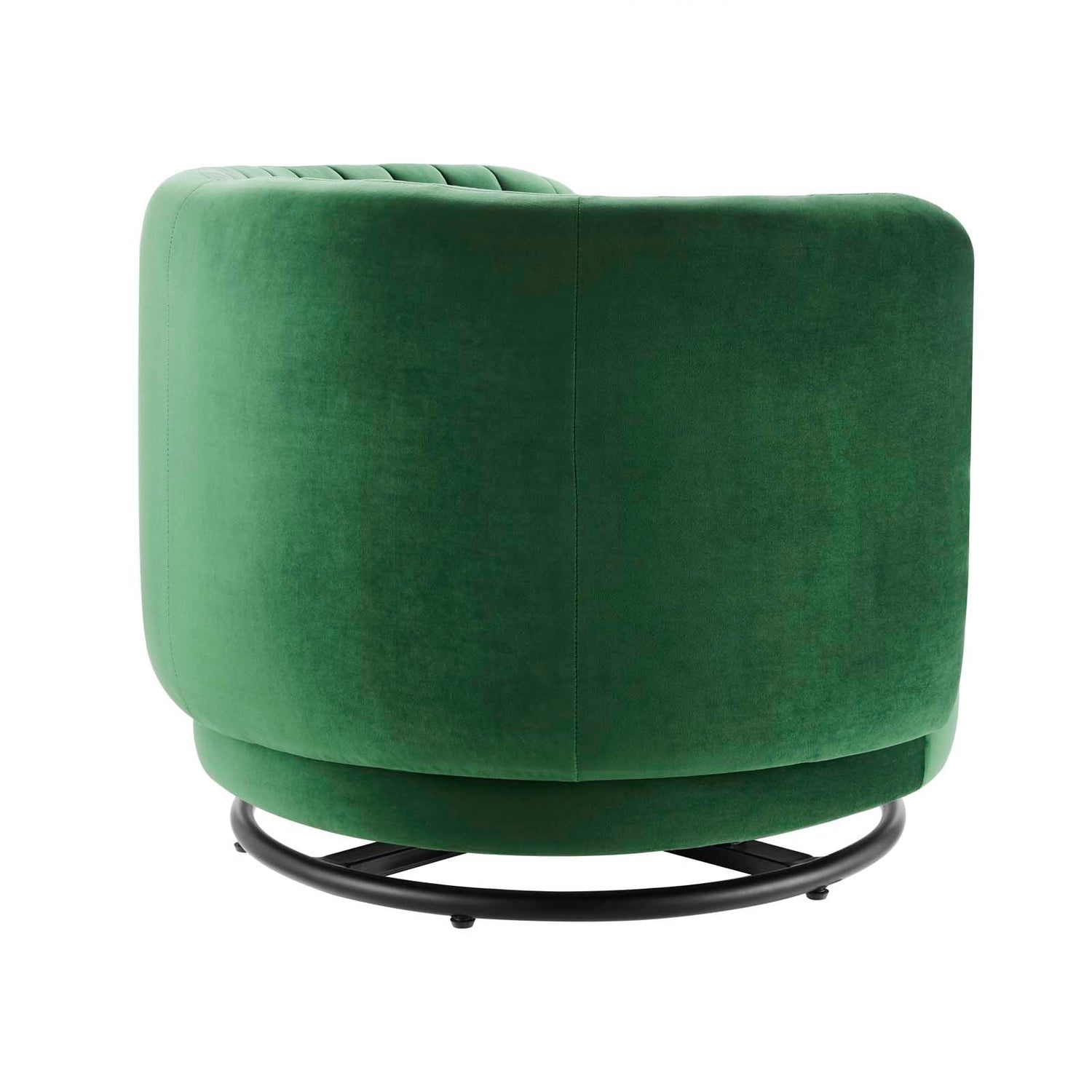 Embrace Tufted Performance Velvet Performance Velvet Swivel Chair By HouseBean