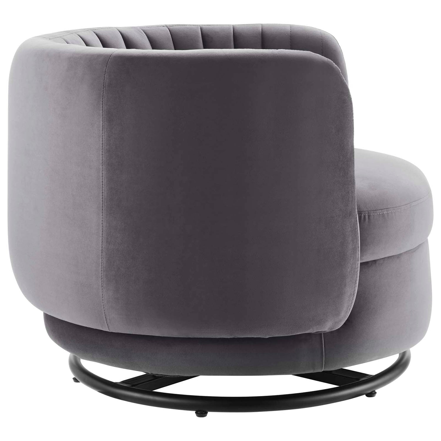 Embrace Tufted Performance Velvet Performance Velvet Swivel Chair By HouseBean