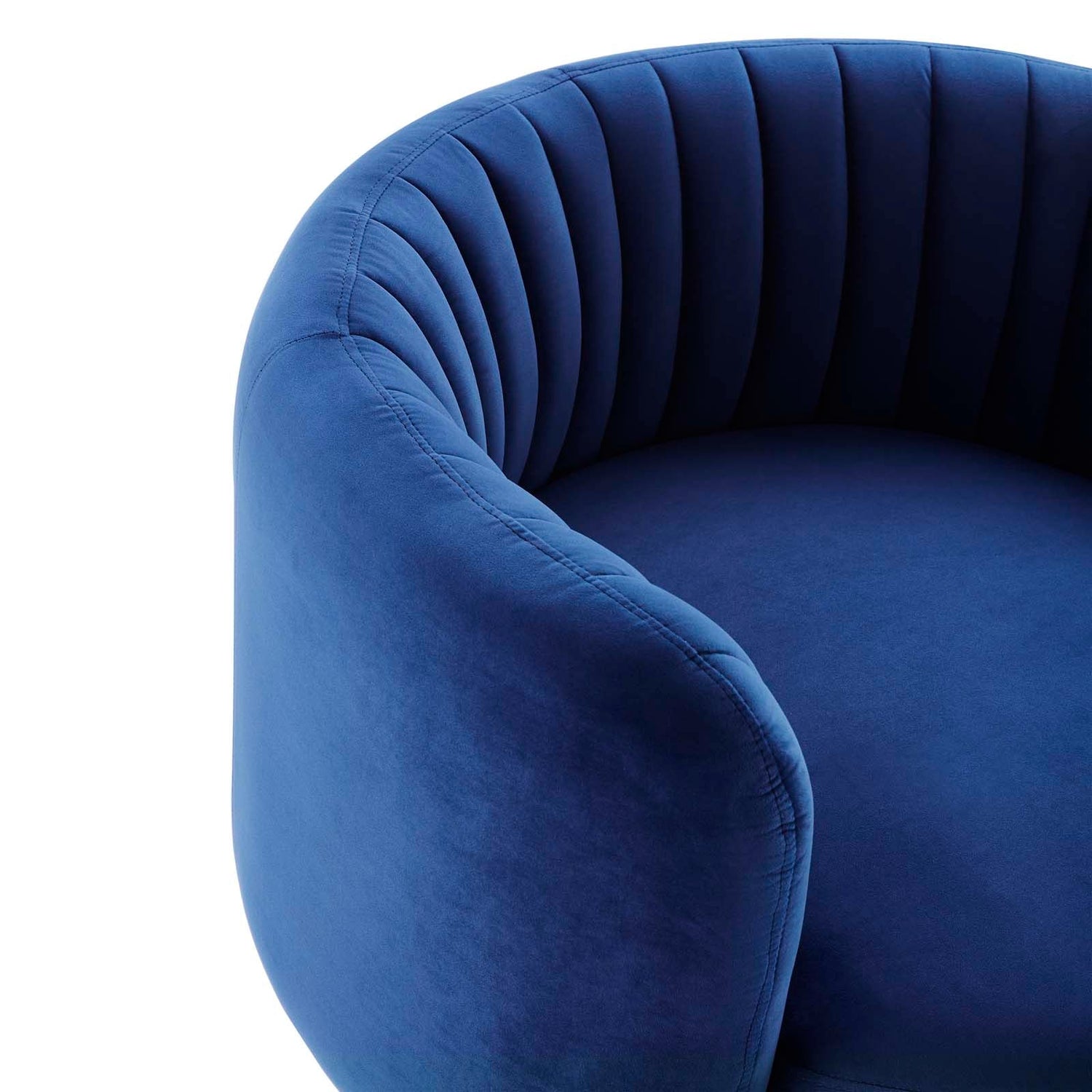 Embrace Tufted Performance Velvet Performance Velvet Swivel Chair By HouseBean