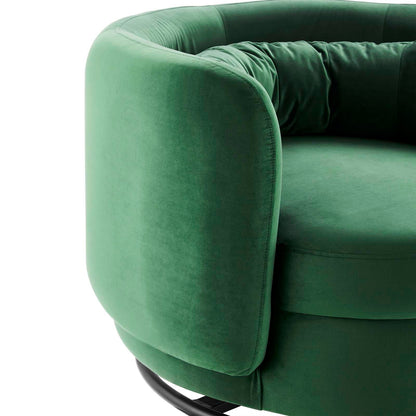 Relish Performance Velvet Performance Velvet Swivel Chair By HouseBean