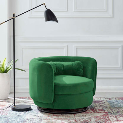 Relish Performance Velvet Performance Velvet Swivel Chair By HouseBean