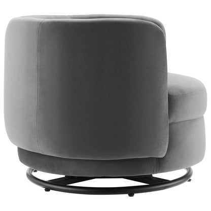 Relish Performance Velvet Performance Velvet Swivel Chair By HouseBean