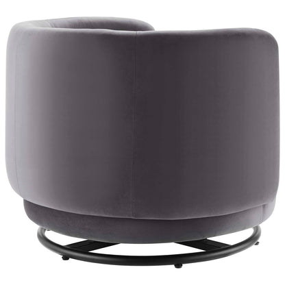 Relish Performance Velvet Performance Velvet Swivel Chair By HouseBean