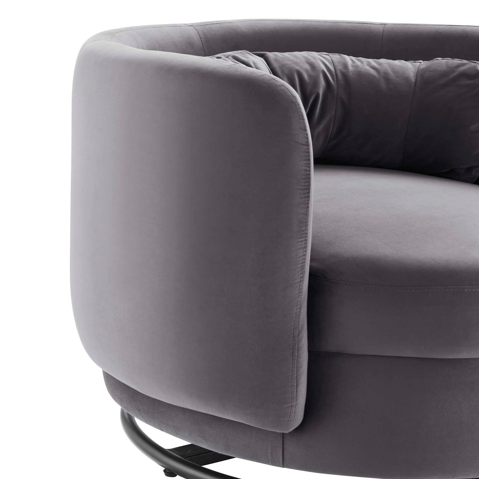 Relish Performance Velvet Performance Velvet Swivel Chair By HouseBean