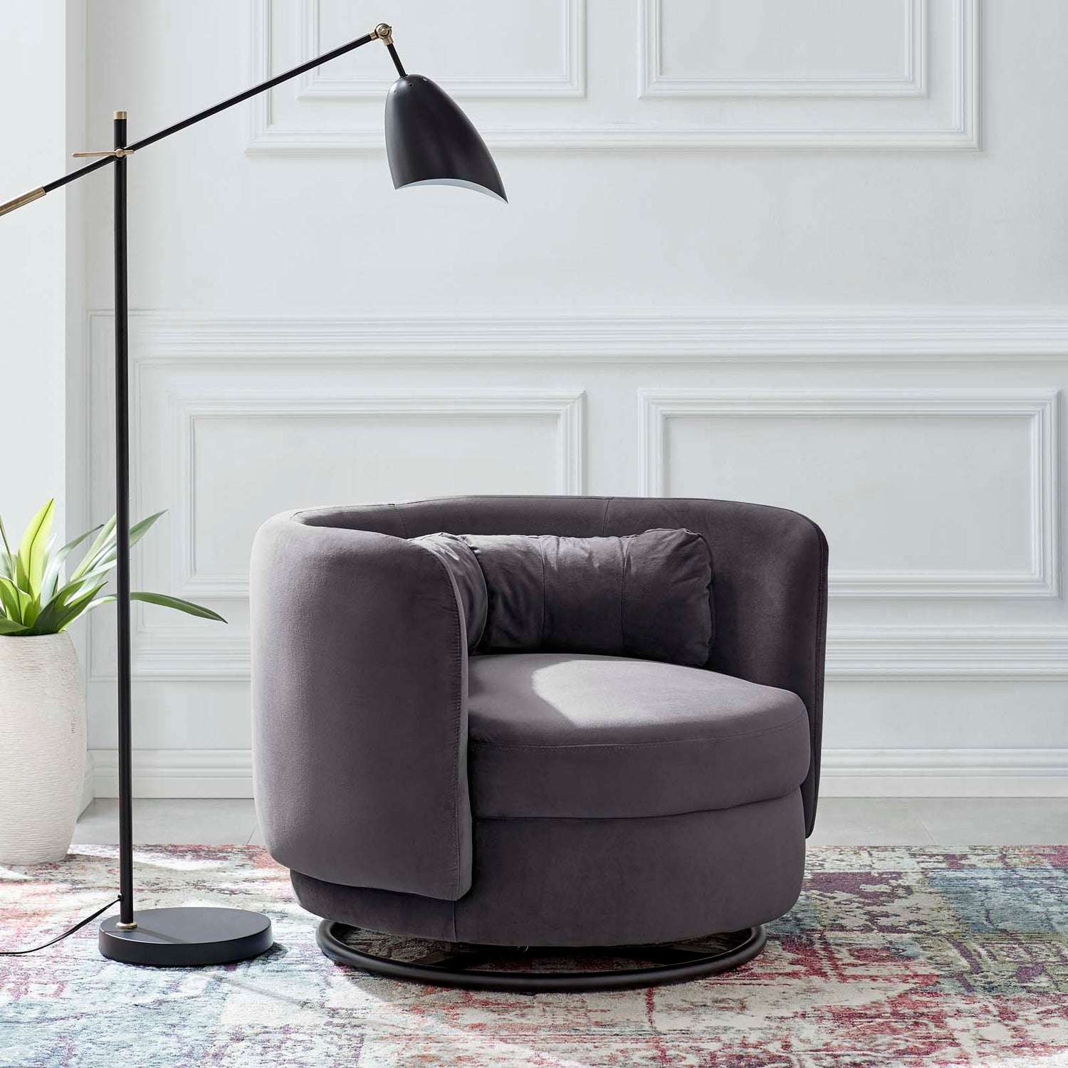 Relish Performance Velvet Performance Velvet Swivel Chair By HouseBean