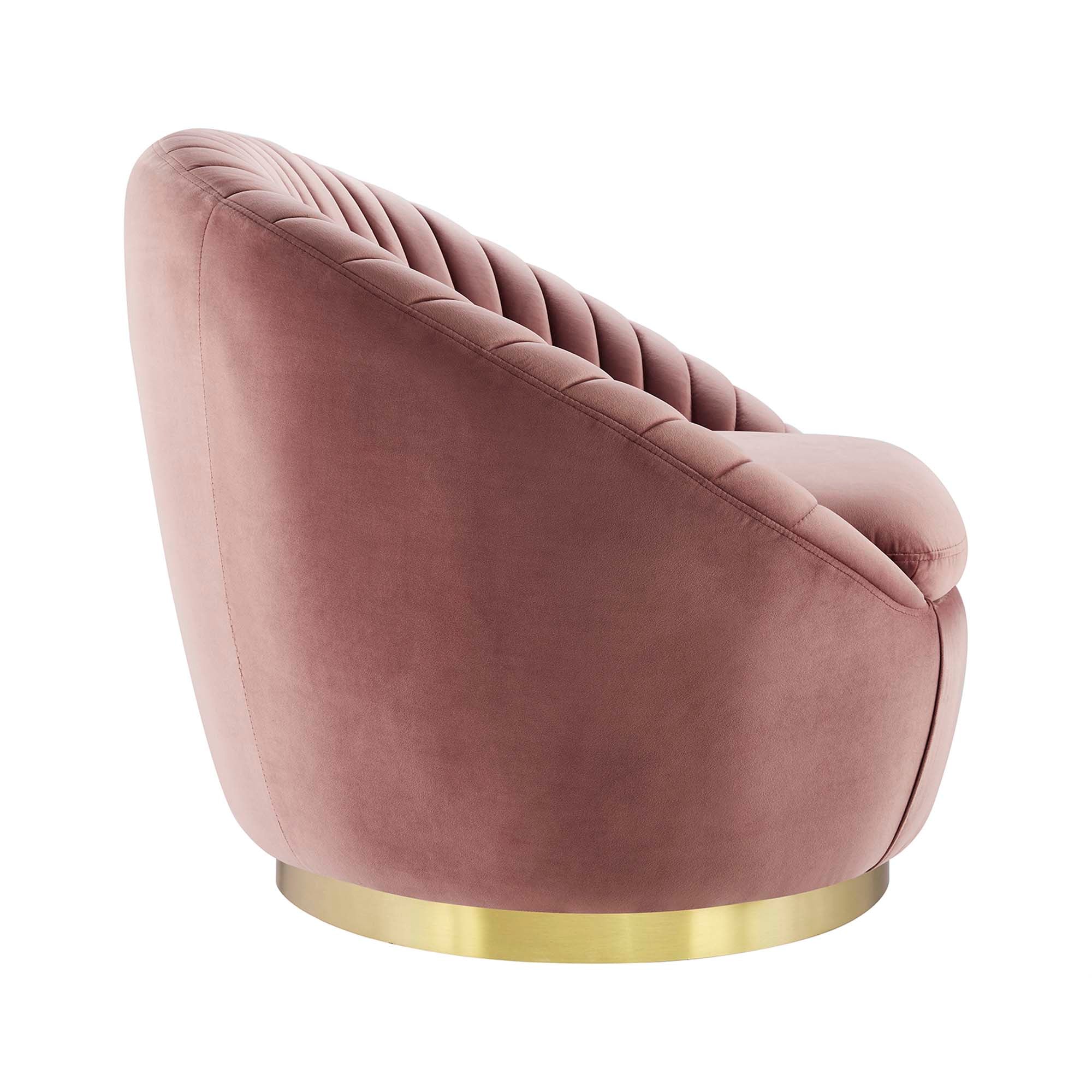 Whirr Tufted Performance Velvet Performance Velvet Swivel Chair by Modway