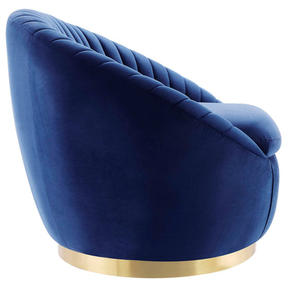 Whirr Tufted Performance Velvet Performance Velvet Swivel Chair by Modway