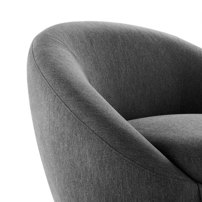 Buttercup Upholstered Fabric Swivel Chair By HouseBean