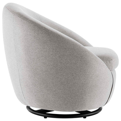 Buttercup Upholstered Fabric Swivel Chair By HouseBean