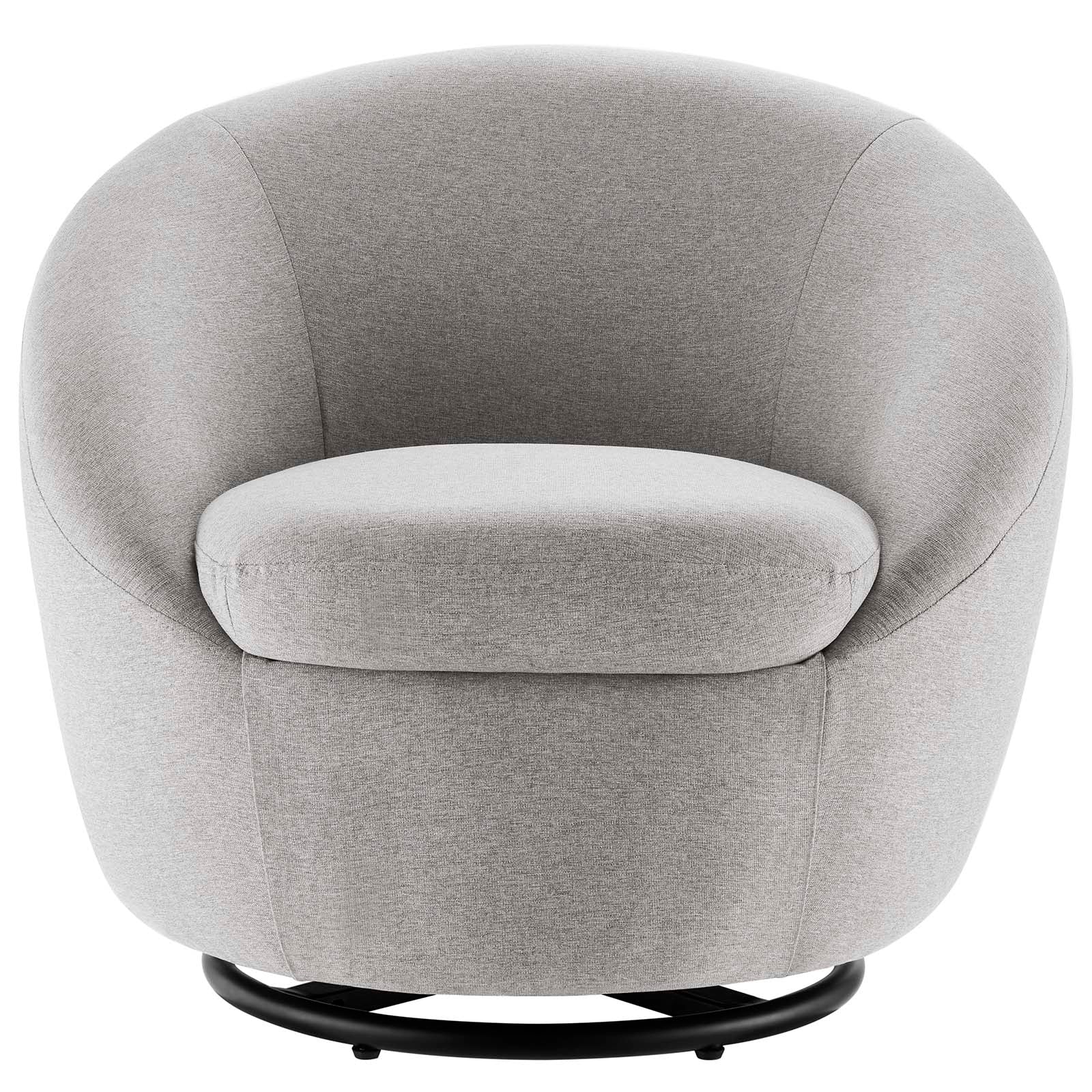 Buttercup Upholstered Fabric Swivel Chair By HouseBean