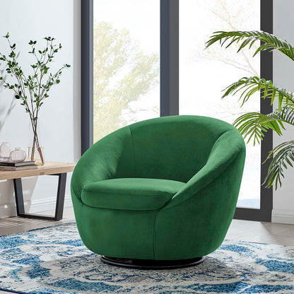 Buttercup Performance Velvet Performance Velvet Swivel Chair By HouseBean