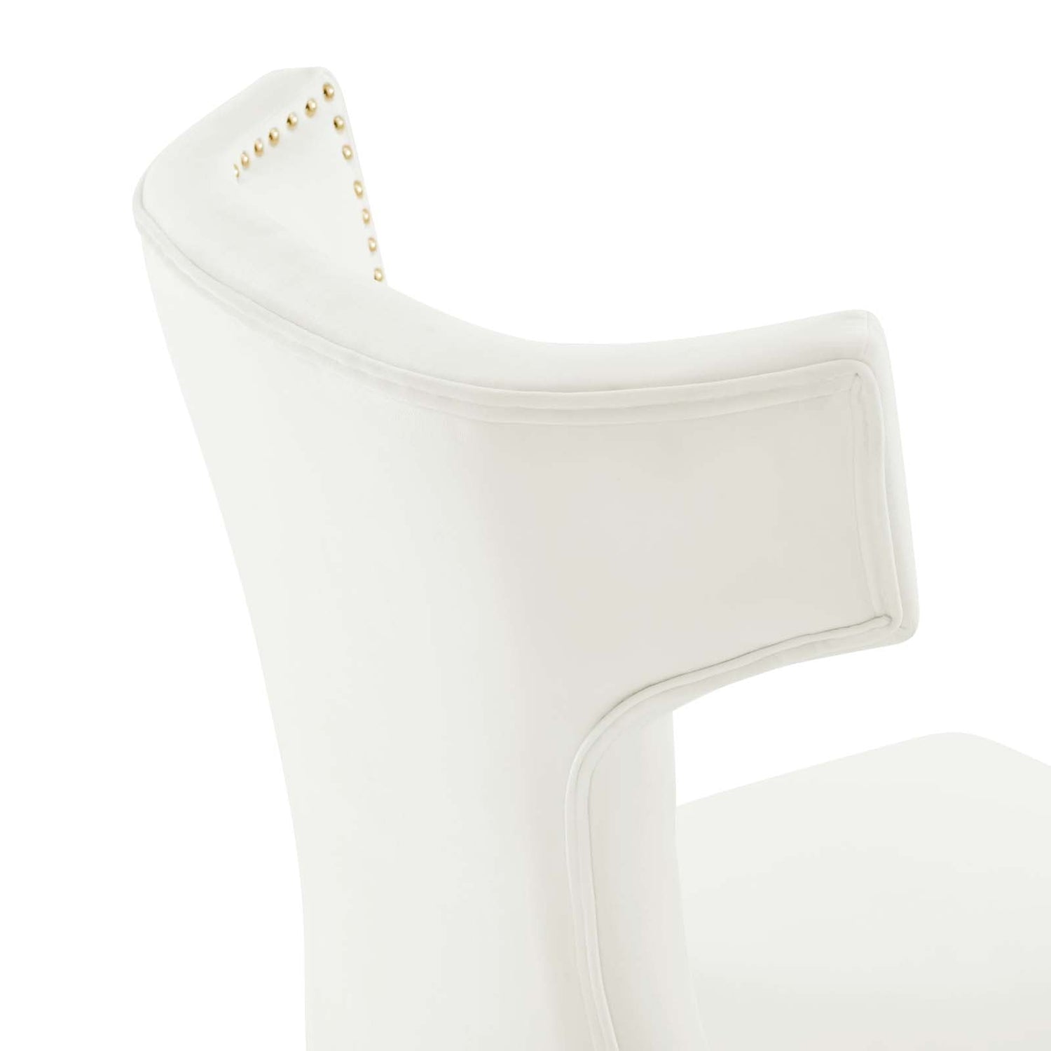 Curve Performance Velvet Dining Chairs - Set of 2 By HouseBean