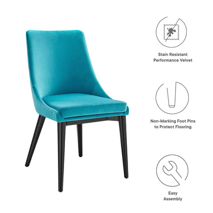 Viscount Performance Velvet Dining Chair By HouseBean