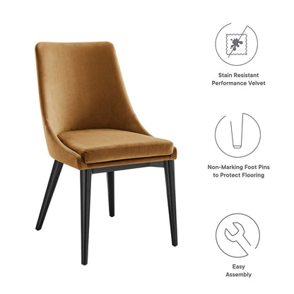 Viscount Performance Velvet Dining Chair By HouseBean