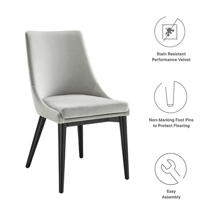 Viscount Performance Velvet Dining Chair By HouseBean