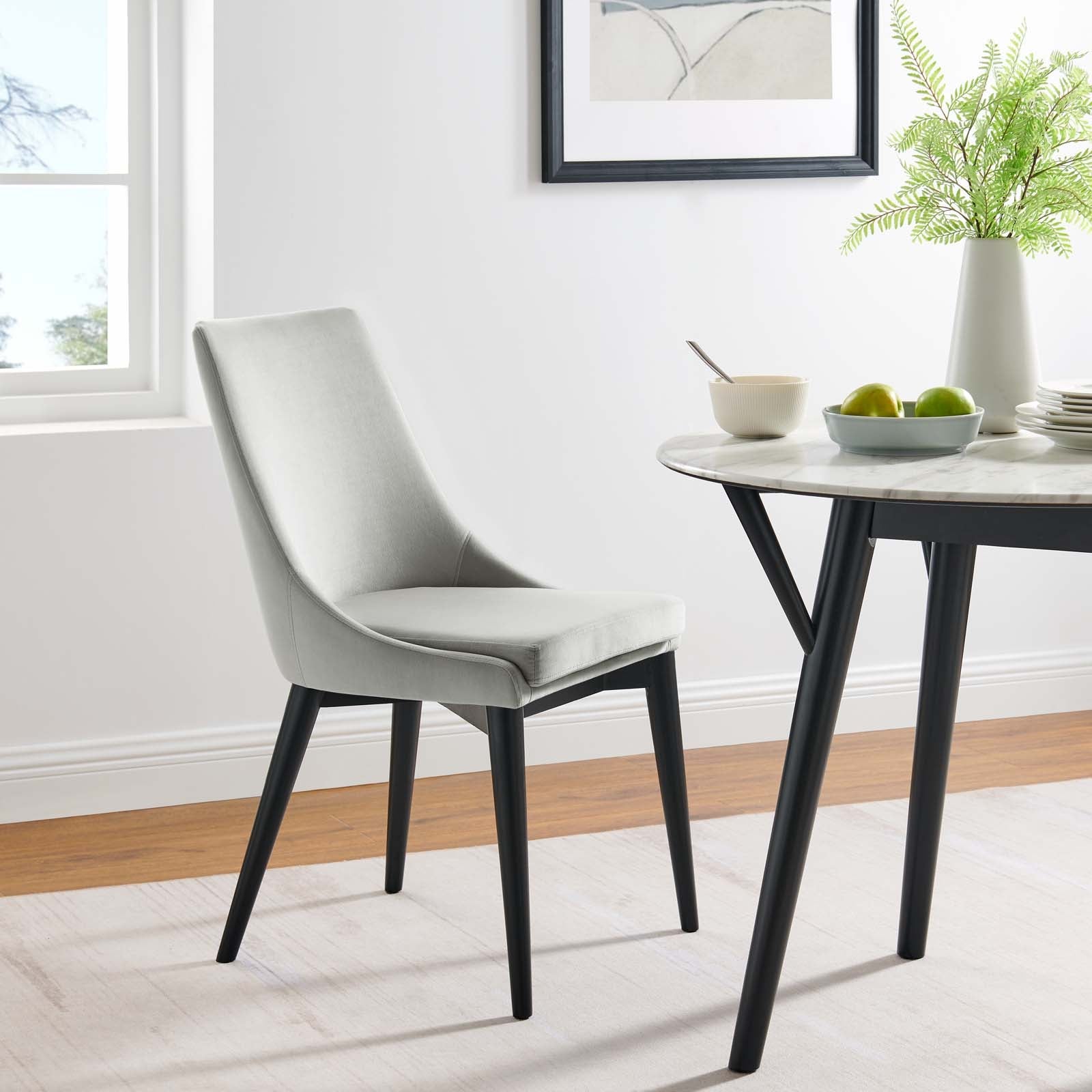 Viscount Performance Velvet Dining Chair By HouseBean