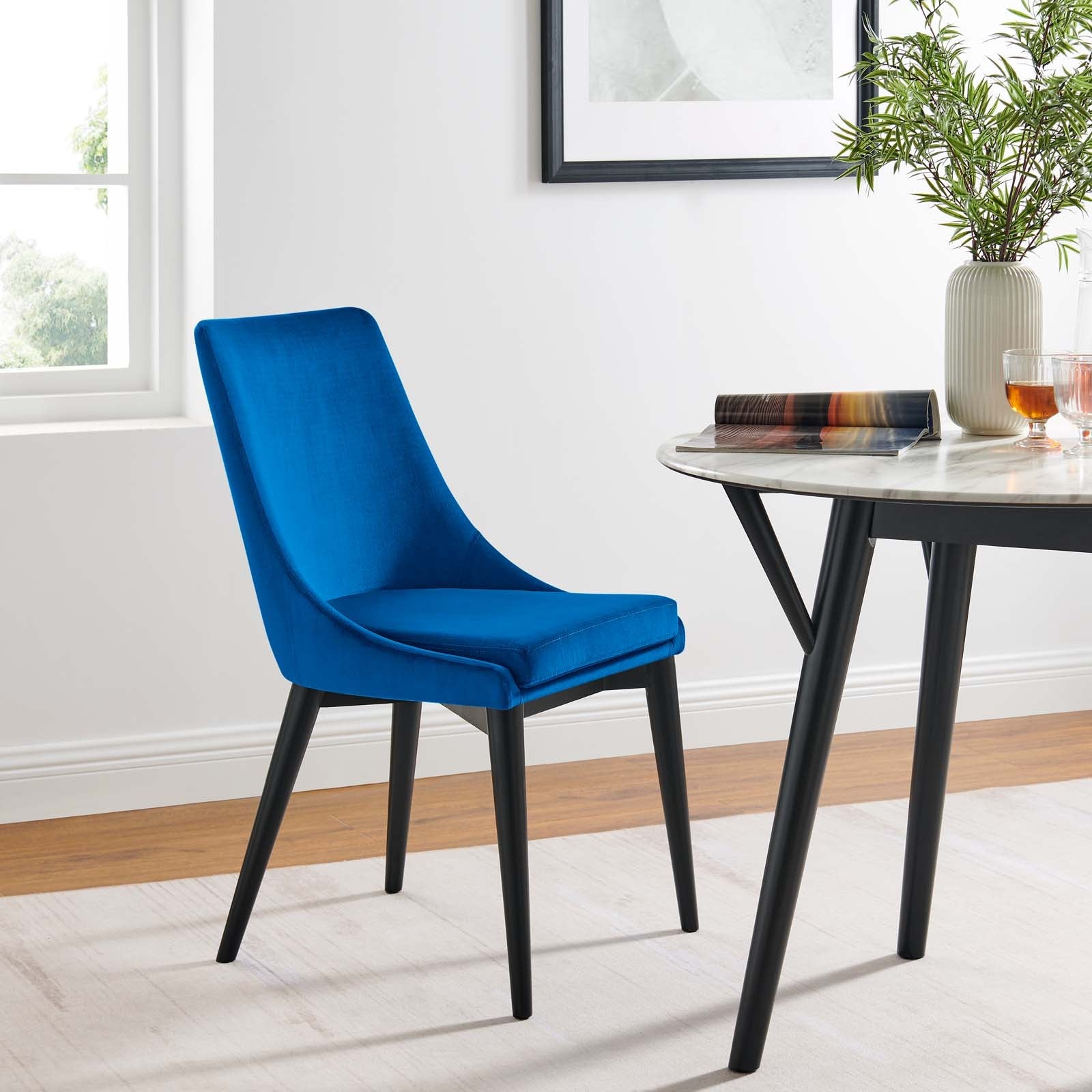 Viscount Performance Velvet Dining Chair By HouseBean