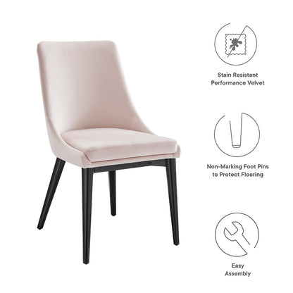 Viscount Performance Velvet Dining Chair By HouseBean