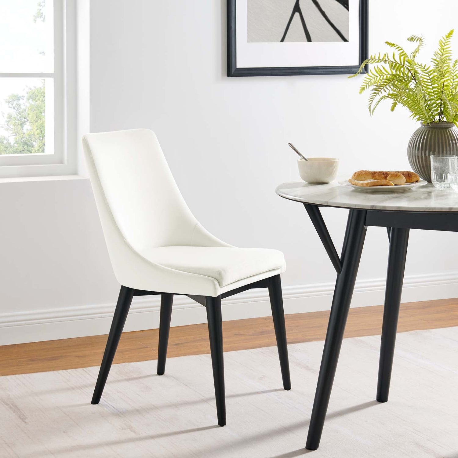 Viscount Performance Velvet Dining Chair By HouseBean