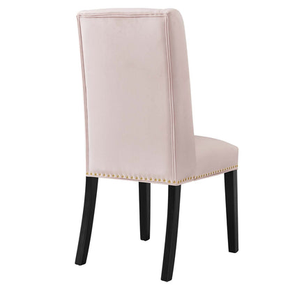 Baron Performance Velvet Dining Chairs - Set of 2 By HouseBean