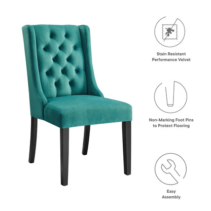 Baronet Performance Velvet Dining Chairs - Set of 2 by Modway