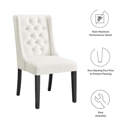 Baronet Performance Velvet Dining Chairs - Set of 2 by Modway