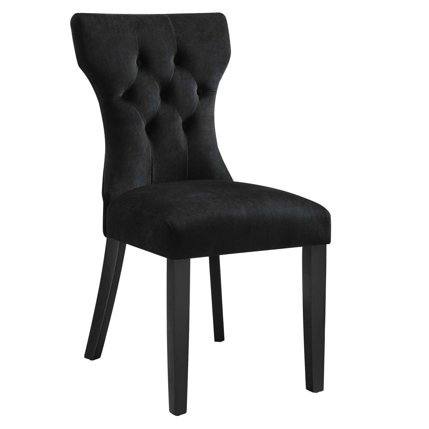 Silhouette Performance Velvet Dining Chairs - Set of 2 By HouseBean