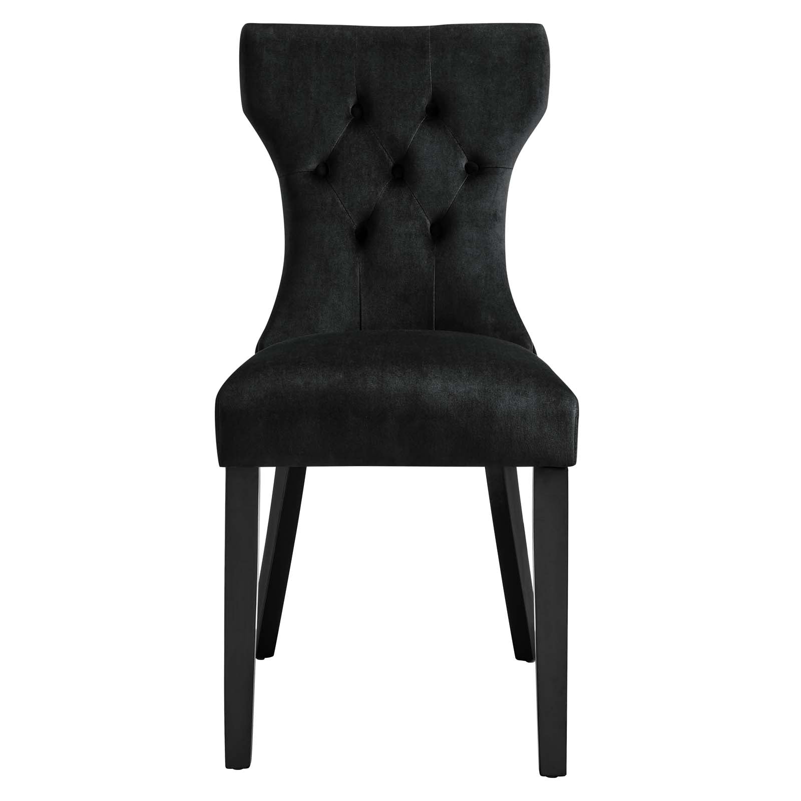 Silhouette Performance Velvet Dining Chairs - Set of 2 By HouseBean