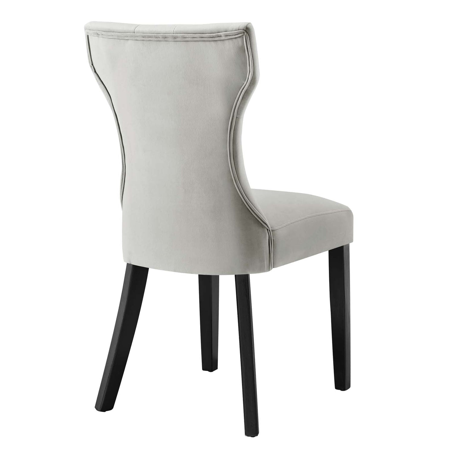 Silhouette Performance Velvet Dining Chairs - Set of 2 By HouseBean