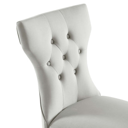 Silhouette Performance Velvet Dining Chairs - Set of 2 by Modway