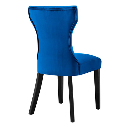 Silhouette Performance Velvet Dining Chairs - Set of 2 By HouseBean