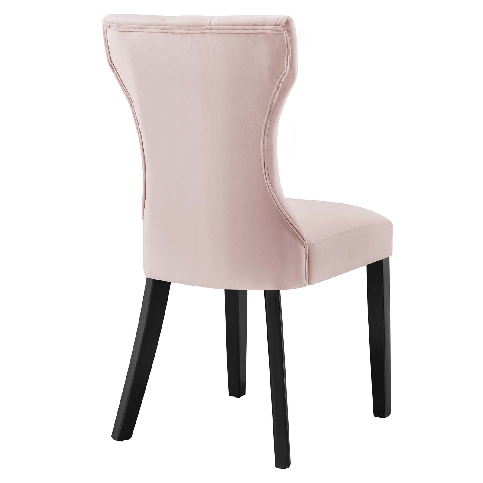 Silhouette Performance Velvet Dining Chairs - Set of 2 By HouseBean